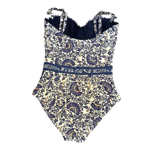 Tory Burch Ocean Mist Madura Print One-Piece Swimsuit/Bathing Suit (S) Rare - Picture 2 of 5